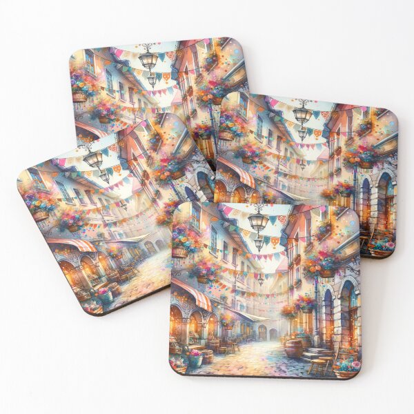 Item preview, Romantic Boho European Cityscape Digital Art designed and sold by glowarya.