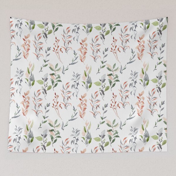 Item preview, Watercolor pattern with leaves  designed and sold by tapilipa.