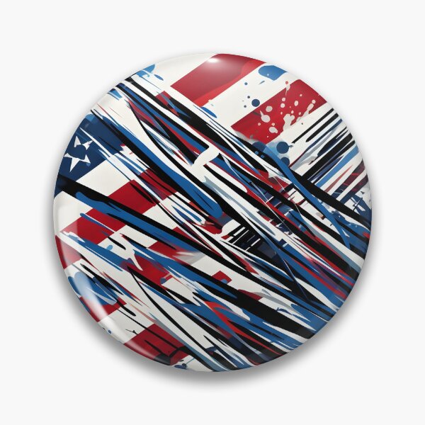 Item preview, abstract american flag watercolor print, designed and sold by dcrc.