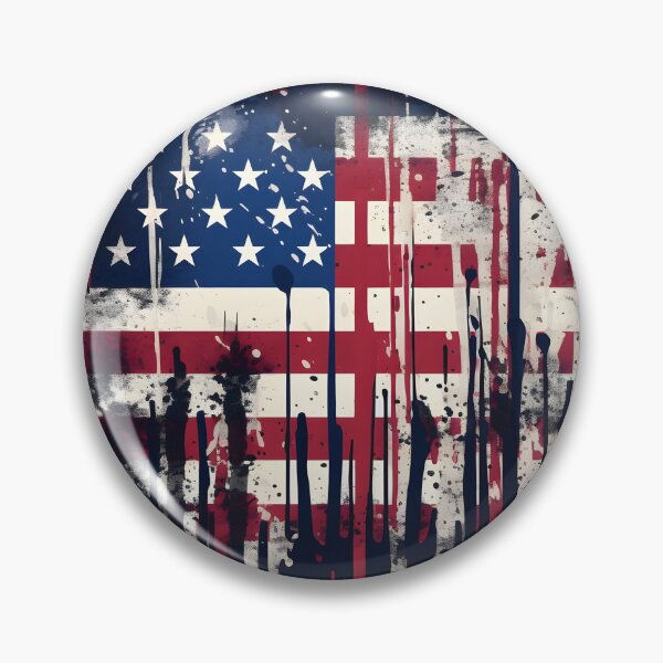 Item preview, abstract american flag watercolor print designed and sold by dcrc.