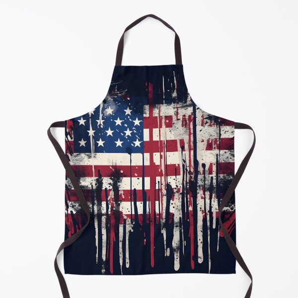Item preview, abstract american flag watercolor print designed and sold by dcrc.
