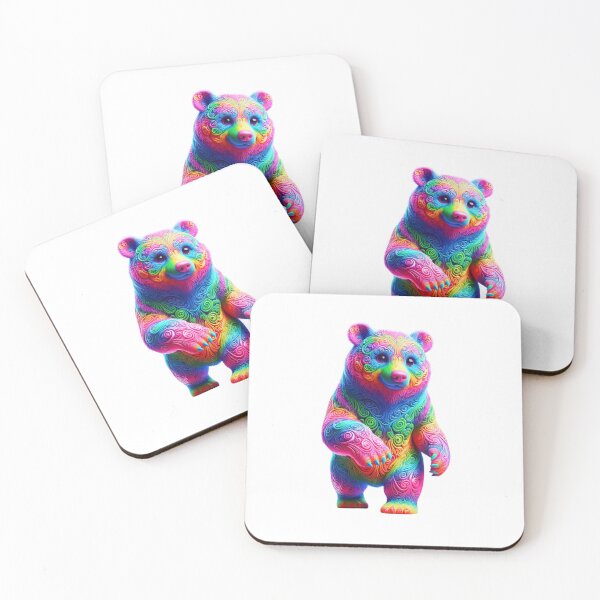 Item preview, Neon Swirl Bear  designed and sold by CharmStudio.