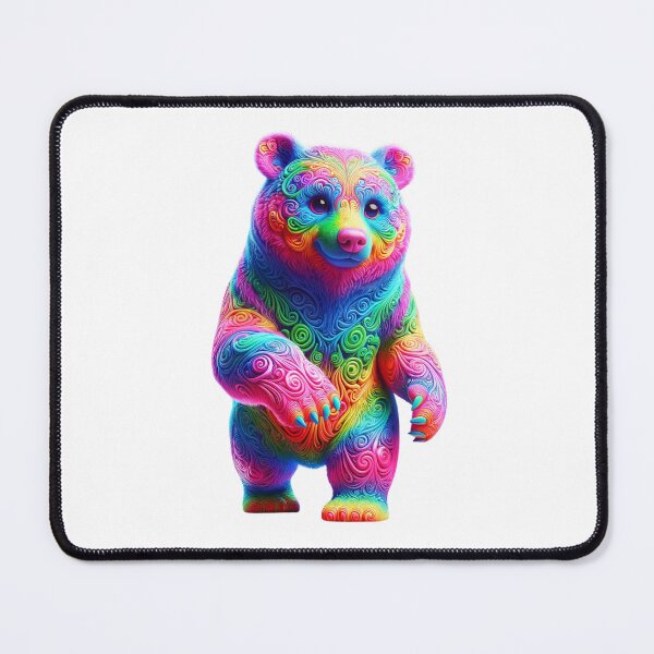 Item preview, Neon Swirl Bear  designed and sold by CharmStudio.