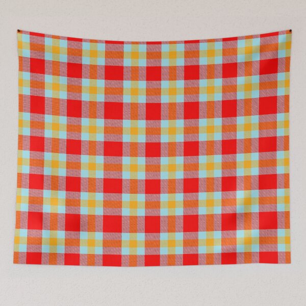 Item preview, Comfortable and Stylish Design with Red and Yellow Soft Tones and Plaid Patterns designed and sold by art-tresure.