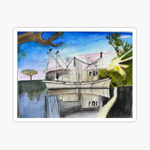 Sunrise on the Bayou Sticker