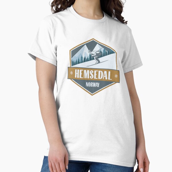 Item preview, Hemsedal Norway Vintage Skiing Design designed and sold by CynthiaGraphics.