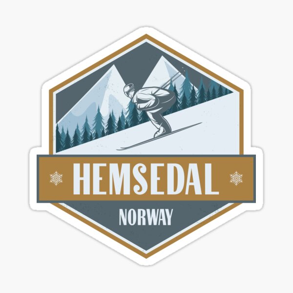 Item preview, Hemsedal Norway Vintage Skiing Design designed and sold by CynthiaGraphics.