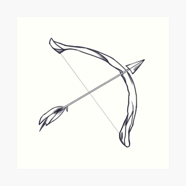 Bow and Arrow Drawing High-Quality - Drawing Skill