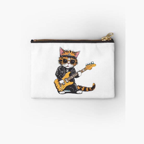 Item preview, LITTLE TIGER GUITARIST CAT – little tiger cat playing guitar, guitarist little tiger cat - guitarist cat designed and sold by Musicians-world.
