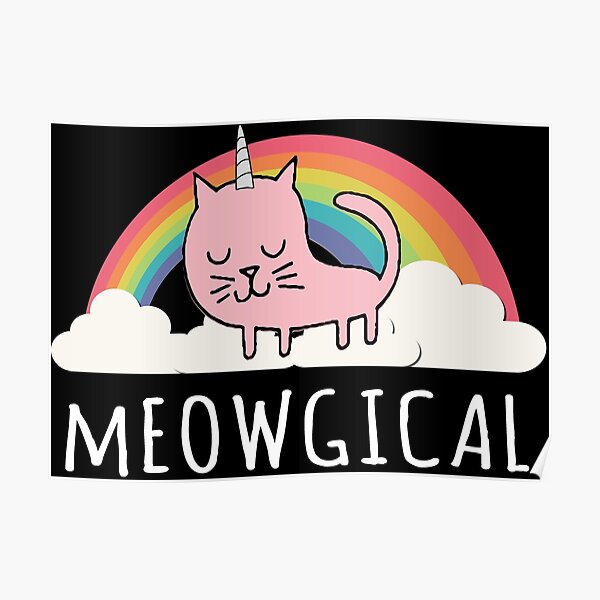 Meowgical Posters | Redbubble