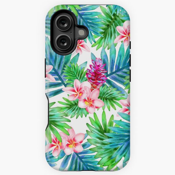 Vista previa del artículo con la obra «Hojas tropicales azules», diseñado y vendido por CraterLakeDCo.