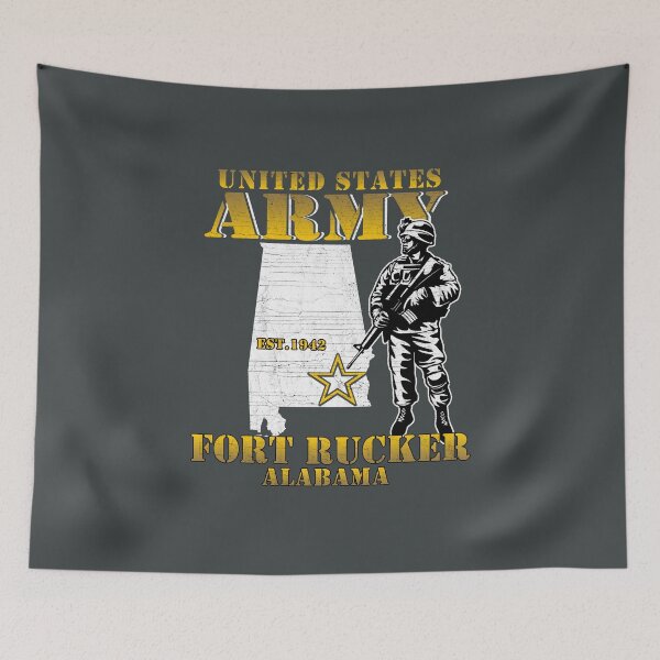 Item preview, Alabama Fort Rucker American Flag designed and sold by Izaiah Wiegand.