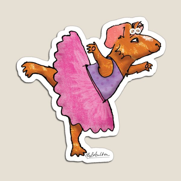 Ballerina Guinea Pig Magnet