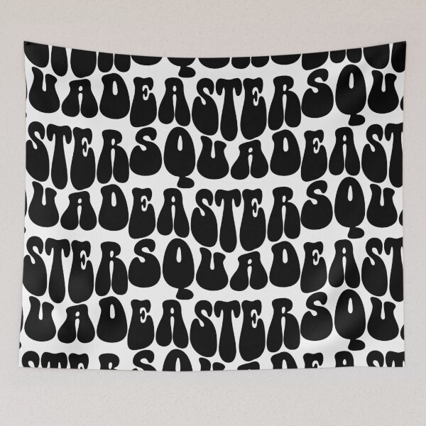 Item preview, Easter Squad Text Monochrome White designed and sold by Meepuruproject.
