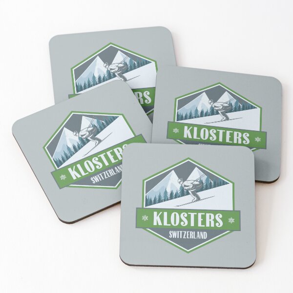Item preview, Klosters Switzerland Vintage Skiing Design designed and sold by CynthiaGraphics.