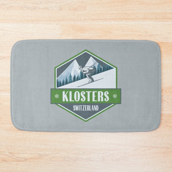 Item preview, Klosters Switzerland Vintage Skiing Design designed and sold by CynthiaGraphics.