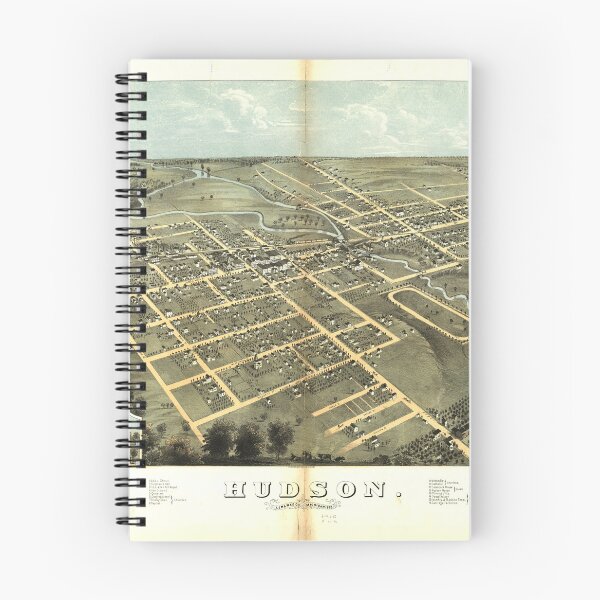 Item preview, Hudson, Michigan (1868) designed and sold by allhistory.
