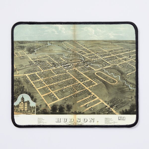Item preview, Hudson, Michigan (1868) designed and sold by allhistory.