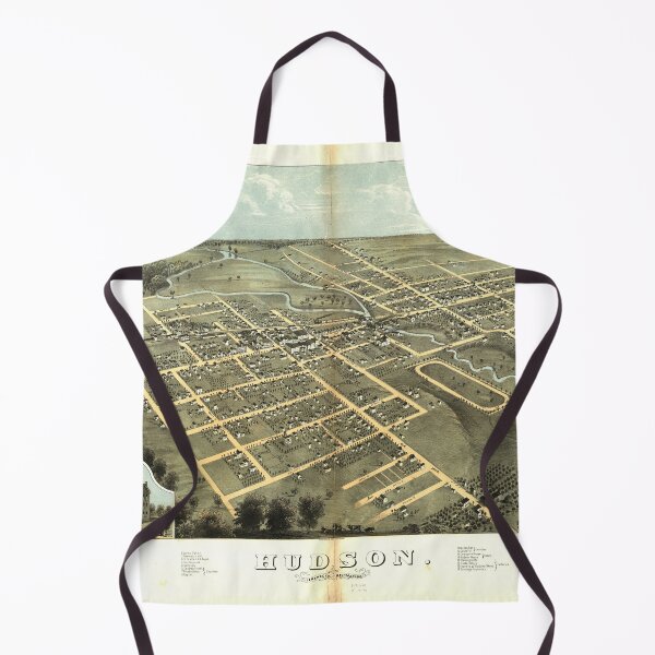Item preview, Hudson, Michigan (1868) designed and sold by allhistory.