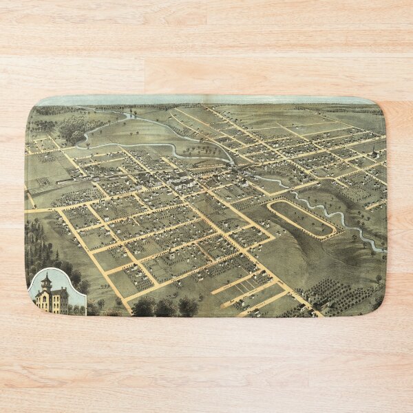 Item preview, Hudson, Michigan (1868) designed and sold by allhistory.
