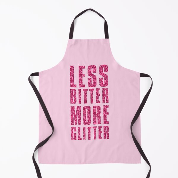 Item preview, Less Bitter More Glitter – Bold Pink Glitter Typography Motivational Quote designed and sold by Stevie-Please.