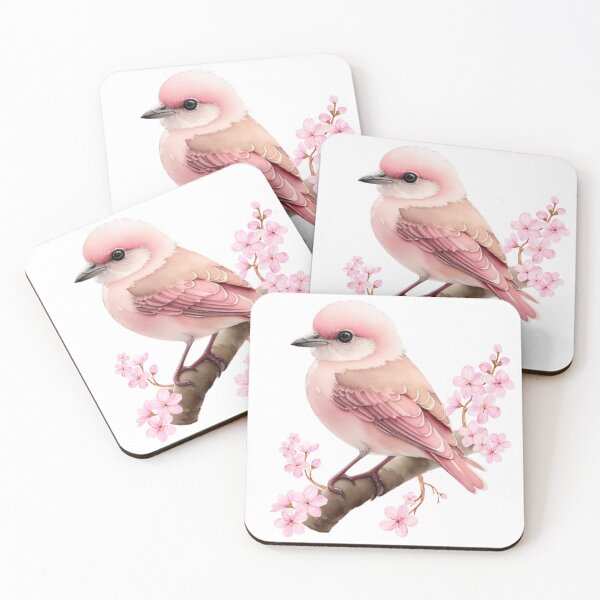 Item preview, Pink Bird in Cherry Blossoms designed and sold by MarzenaKa.