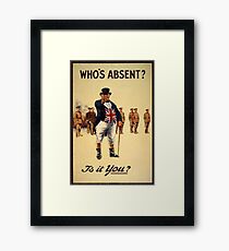 recruitment poster Framed Print