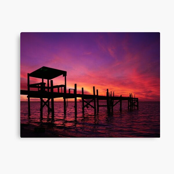 Purple Fire Sunset Canvas Print