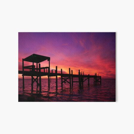 Purple Fire Sunset Art Board Print