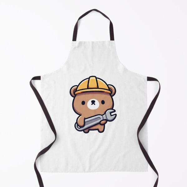 Artikelvorschau, Bear wearing hard hat and holding wrench entworfen und verkauft von UmbrellaStudio1.
