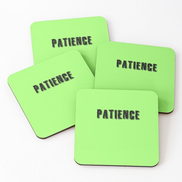 Item preview, PATIENCE (black) designed and sold by AcousticFlow.