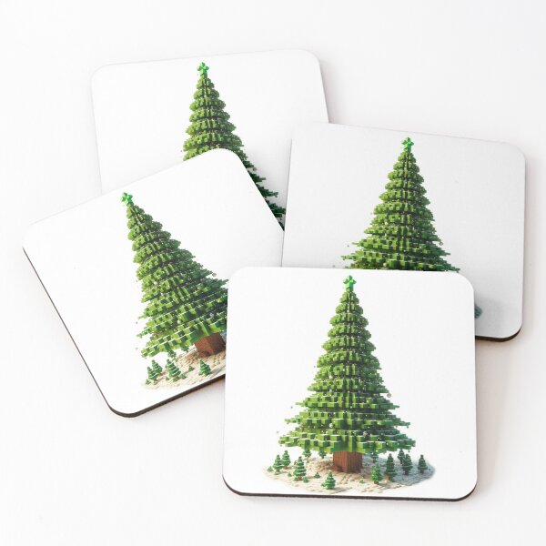Item preview, Minecraft Christmas Tree: Festive and Playful Ornament designed and sold by USE-NAME.