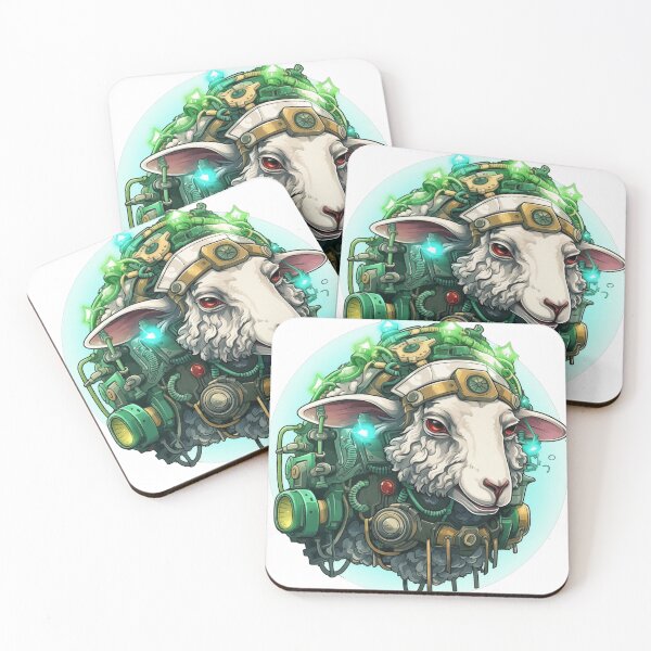 Item preview, Neon Punk Christmas Sheep designed and sold by Sp3ctrumOfColor.