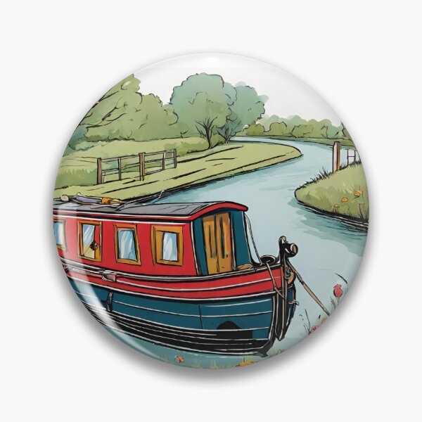 Item preview, Moored on the Bend designed and sold by canal-arts.