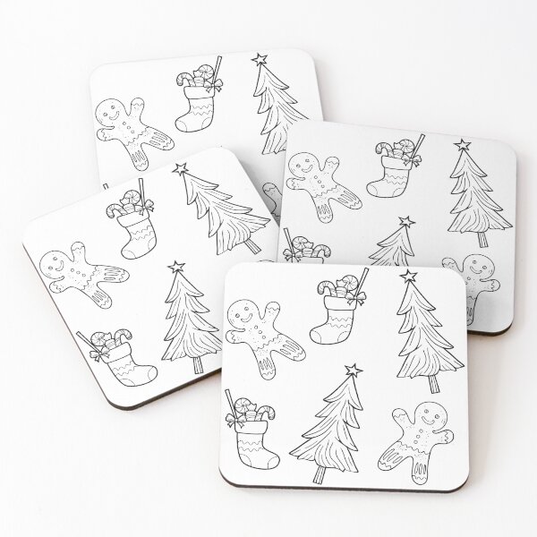 Item preview, Christmas Tree Stocking Gingerbread Design Xmas Holiday Pattern Gifts designed and sold by healthnuthols.