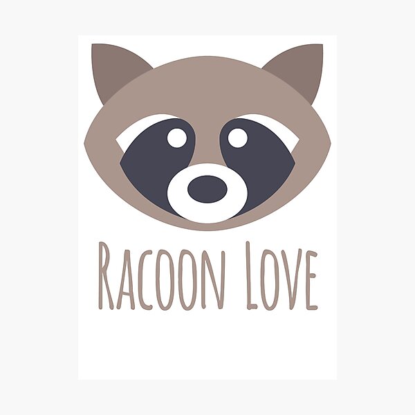 Item preview, Racoon Love designed and sold by CataRedBubble.