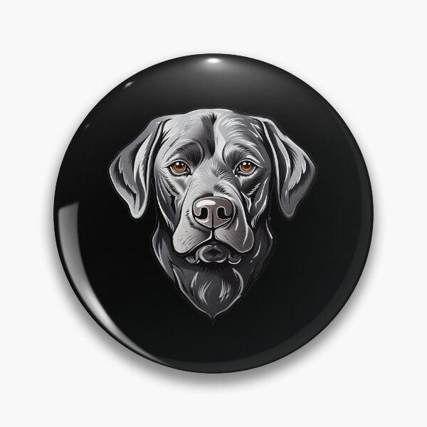 Artikelvorschau, Silbernes Labrador Retriever Hunderasse-Logo-Stil-Kunstwerk entworfen und verkauft von NBSStore.