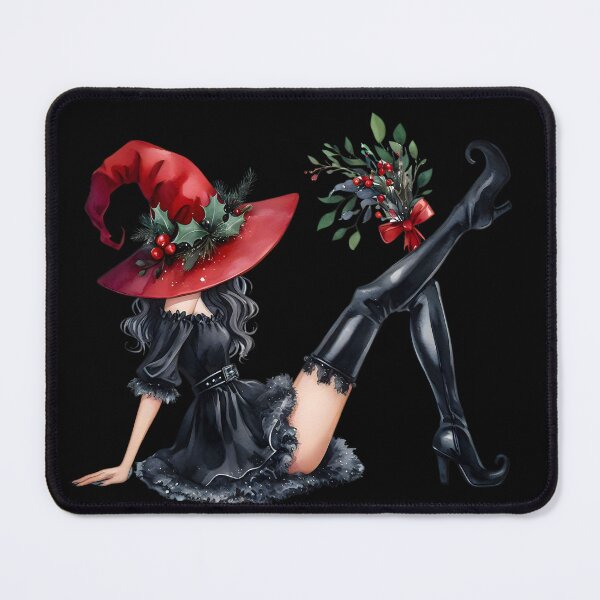 Item preview, Enchanting Yuletide Shadows: Aesthetic Gothic Witch for Christmas designed and sold by innovationTR.