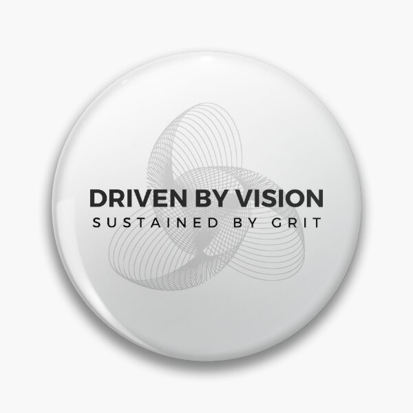 Item preview, Driven by Vision Sustained by Grit | Motivation Quotes designed and sold by EXproRIMENT.