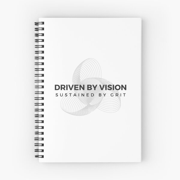 Item preview, Driven by Vision Sustained by Grit | Motivation Quotes designed and sold by EXproRIMENT.