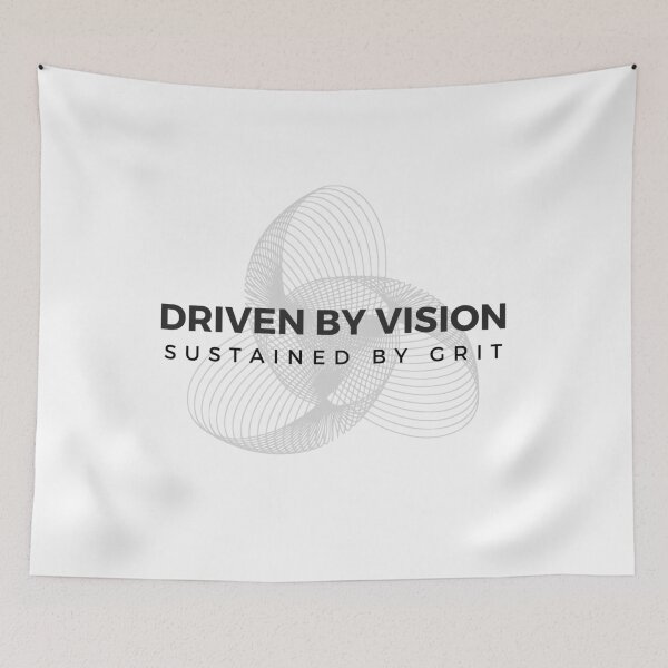 Item preview, Driven by Vision Sustained by Grit | Motivation Quotes designed and sold by EXproRIMENT.