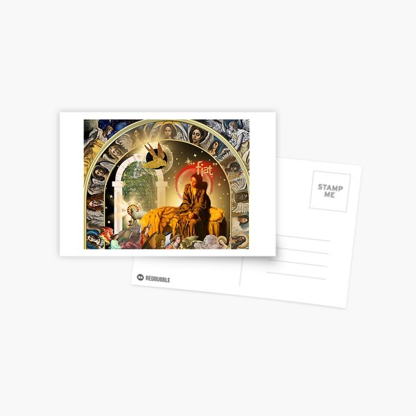 Item preview, Annunciation, a digital collage designed and sold by Beth Felker Jones.