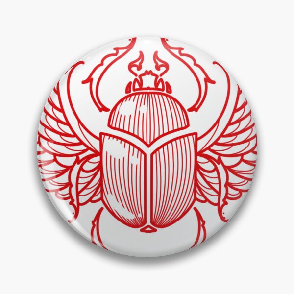 Item preview, Scarab Beetle in Red. designed and sold by WebToe.