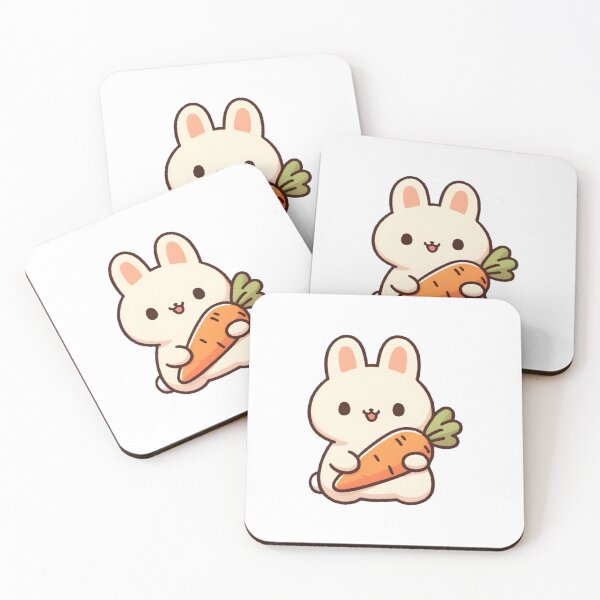 Item preview, Cute Bunny Holding a Carrot designed and sold by UmbrellaStudio1.