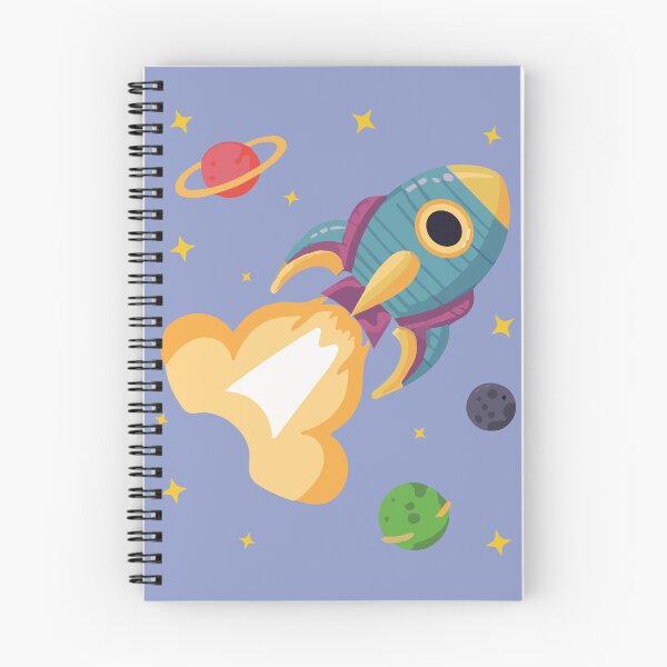 Item preview, Cute Yellow And Blue Space Rocket designed and sold by M-A-G-raphics.