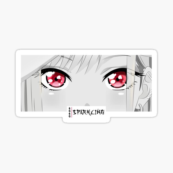 Aperçu de l'œuvre Senpai Puissant Anime Yeux Étincelants Typographie Japonaise Manga Panneau créée et vendue par Otakurypto.