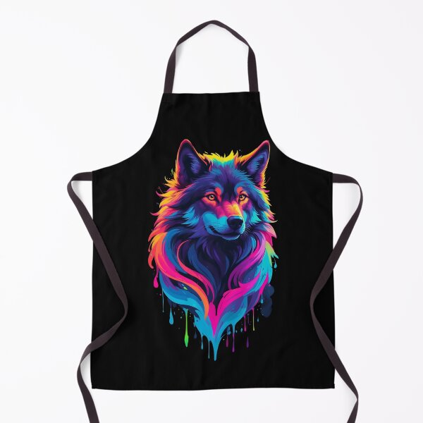 Item preview, Bold Wolf with Neon Colors designed and sold by TrendiKloset.