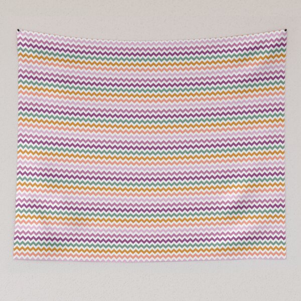 Item preview, Exotic Colors Chevron designed and sold by Coastal Garden Design Studio.