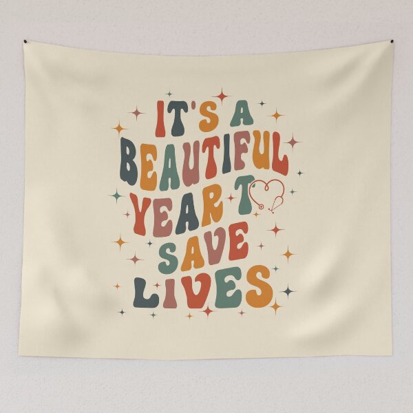 Item preview, Its a beautiful Year to save lives - Hello 2024 - Happy Nurse Doctor Year 2024 designed and sold by Lam Assia.
