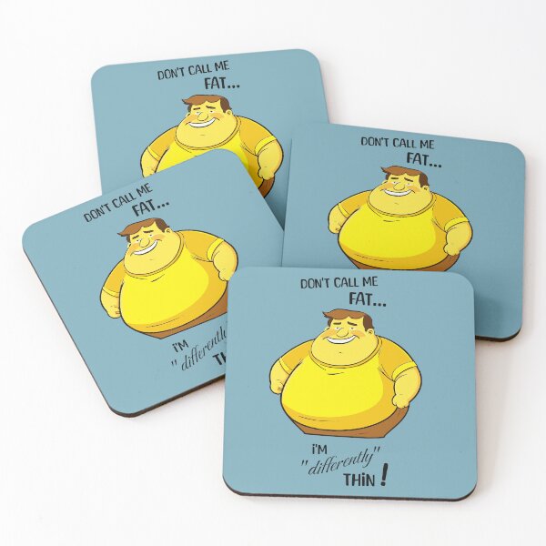Item preview, Don't call me fat, I'm differently thin - Male version designed and sold by Jumpeter.